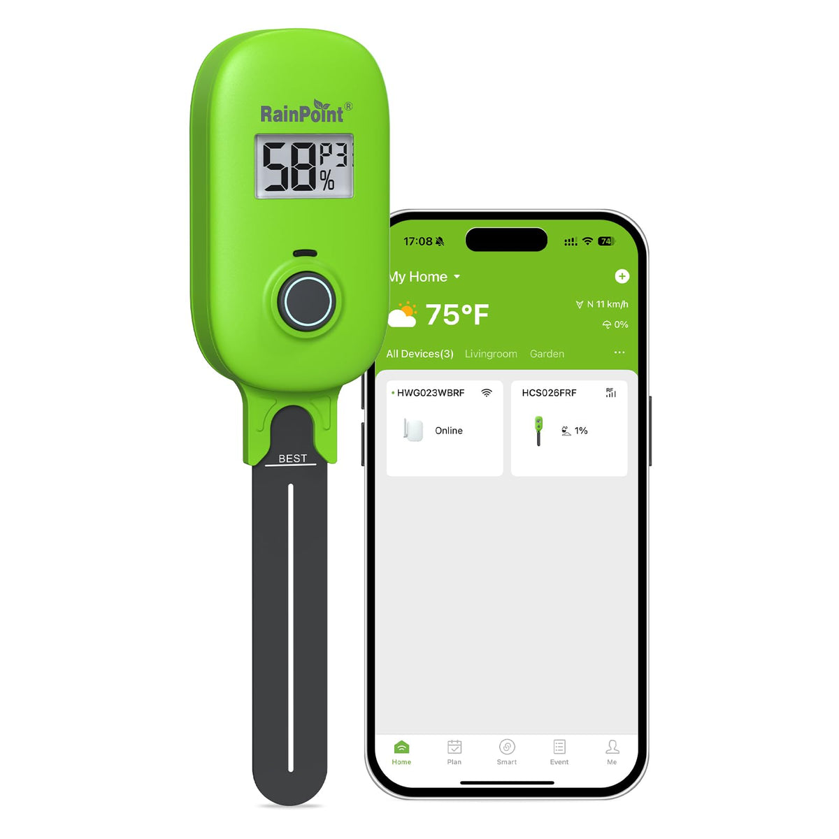 Smart Soil Moisture Meter for Plants