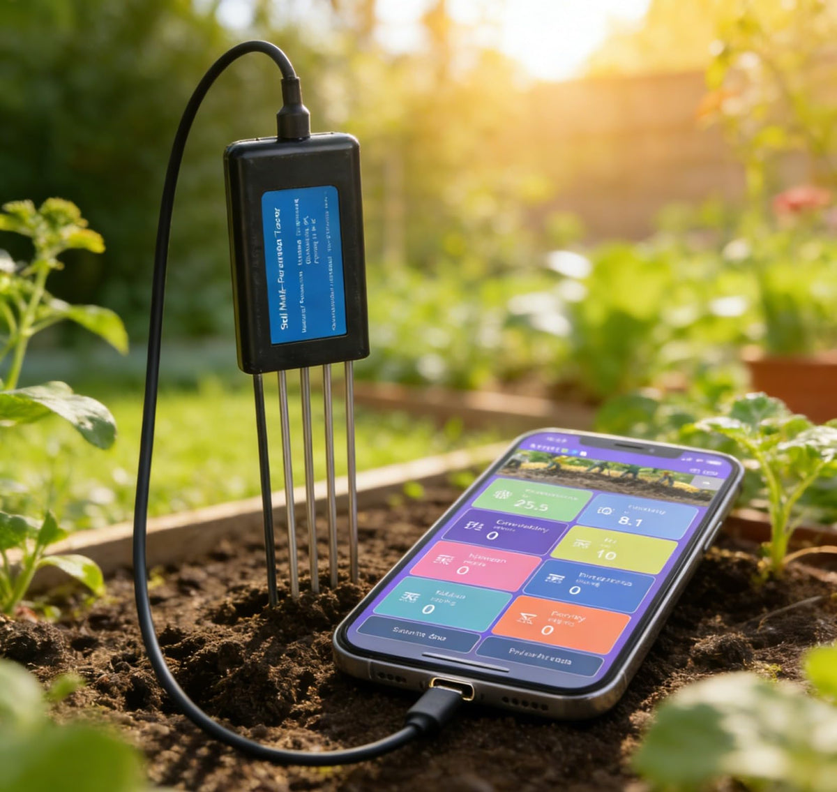 8-in-1 Soil Tester for Android Phone