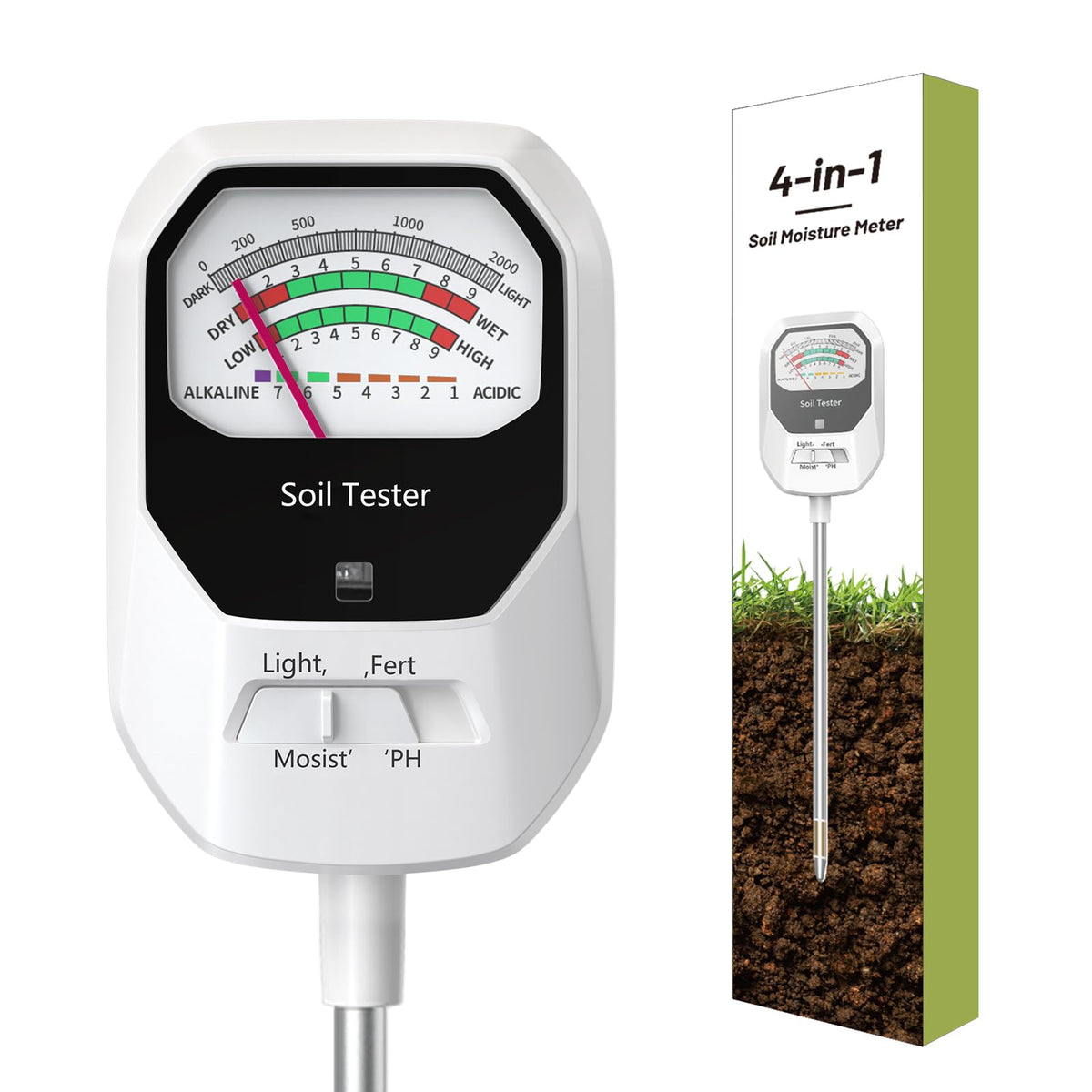 4-in-1 Soil Moisture Meter