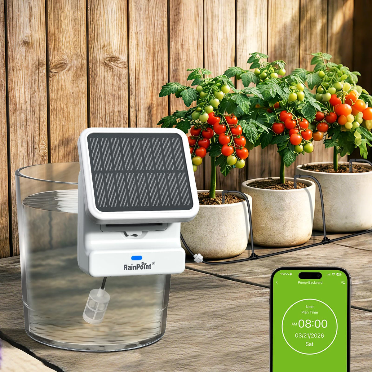 Smart WiFi Solar Drip Irrigation System for indoor &