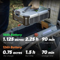 Mowrator S1 4WD 75% Slope Remote Control Lawn Mower with Leaf Shredding Vacuum