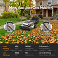 Mowrator S1 2WD 45% Slope Remote Control Lawn Mower with Leaf Shredding Vacuum