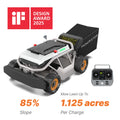Mowrator S1 4WD 85% Slope Remote Control Lawn Mower with Leaf Shredding Vacuum (Wide Wheels Edition)