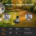Mowrator S1 4WD 100% Slope Remote Control Lawn Mower with Leaf Shredding Vacuum (Deformable Tires Edition)