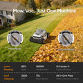Mowrator S1 4WD 85% Slope Remote Control Lawn Mower with Leaf Shredding Vacuum (Wide Wheels Edition)