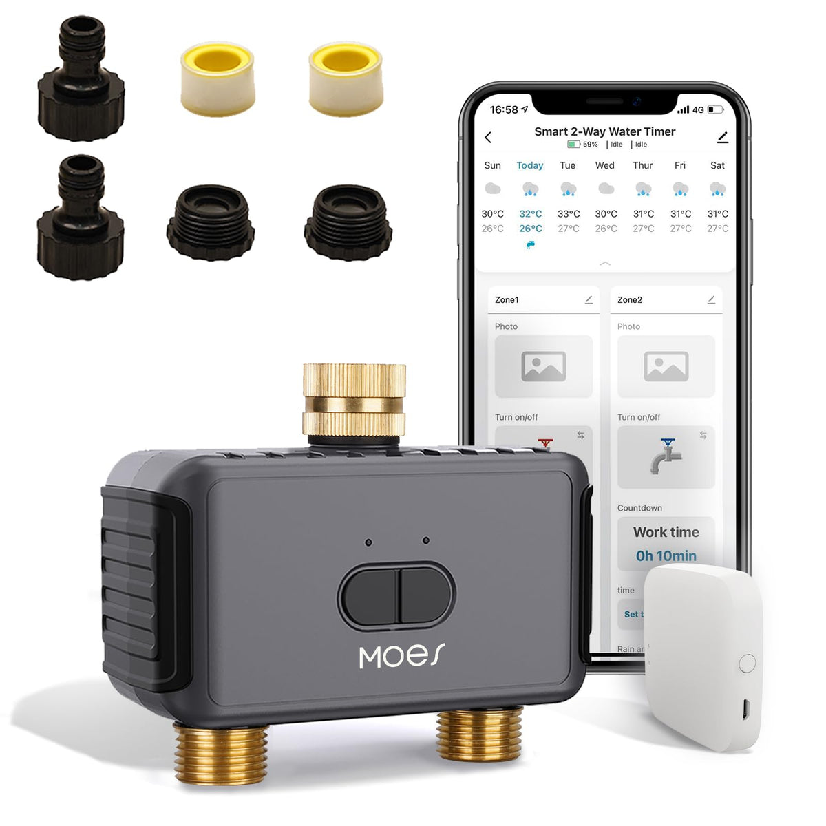 WiFi Water Timer 2 Zone with BLE Hub