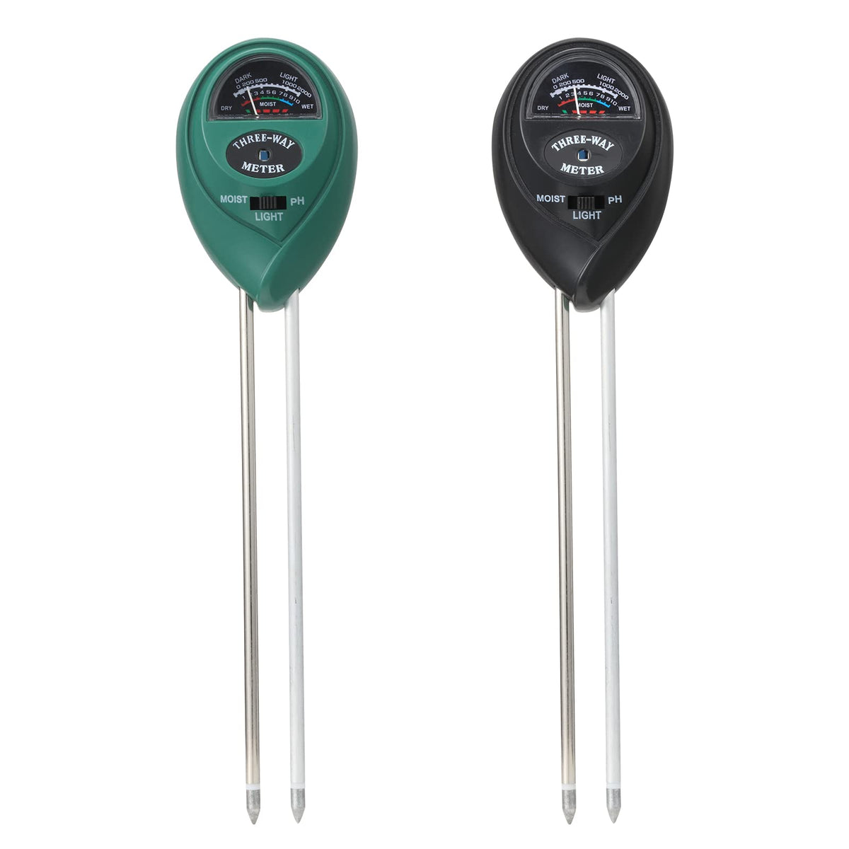 2 Packs Soil Moisture Meter, 3 in 1 Soil Tester Tool