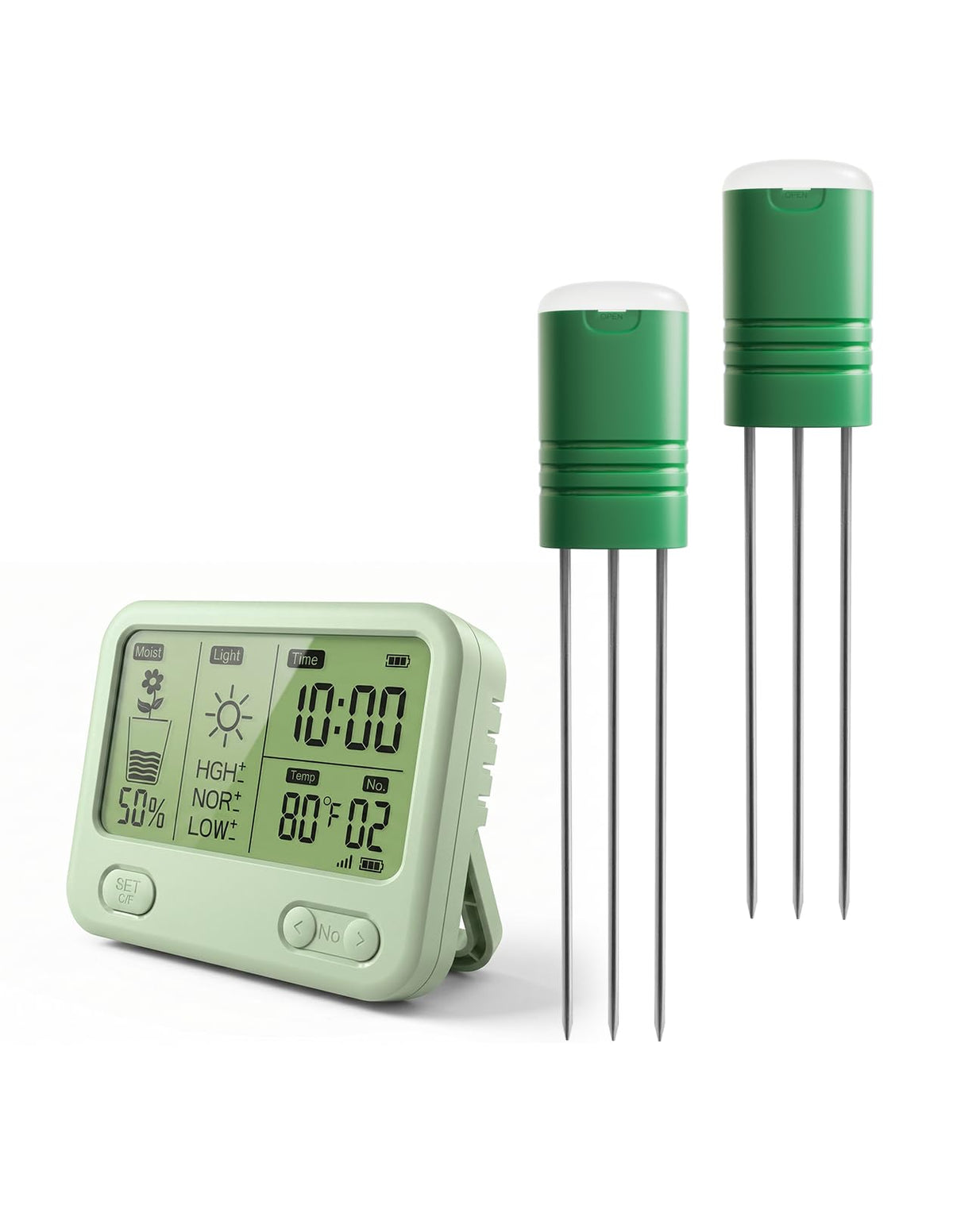 Wireless Soil Moisture Meter with LCD Receiver