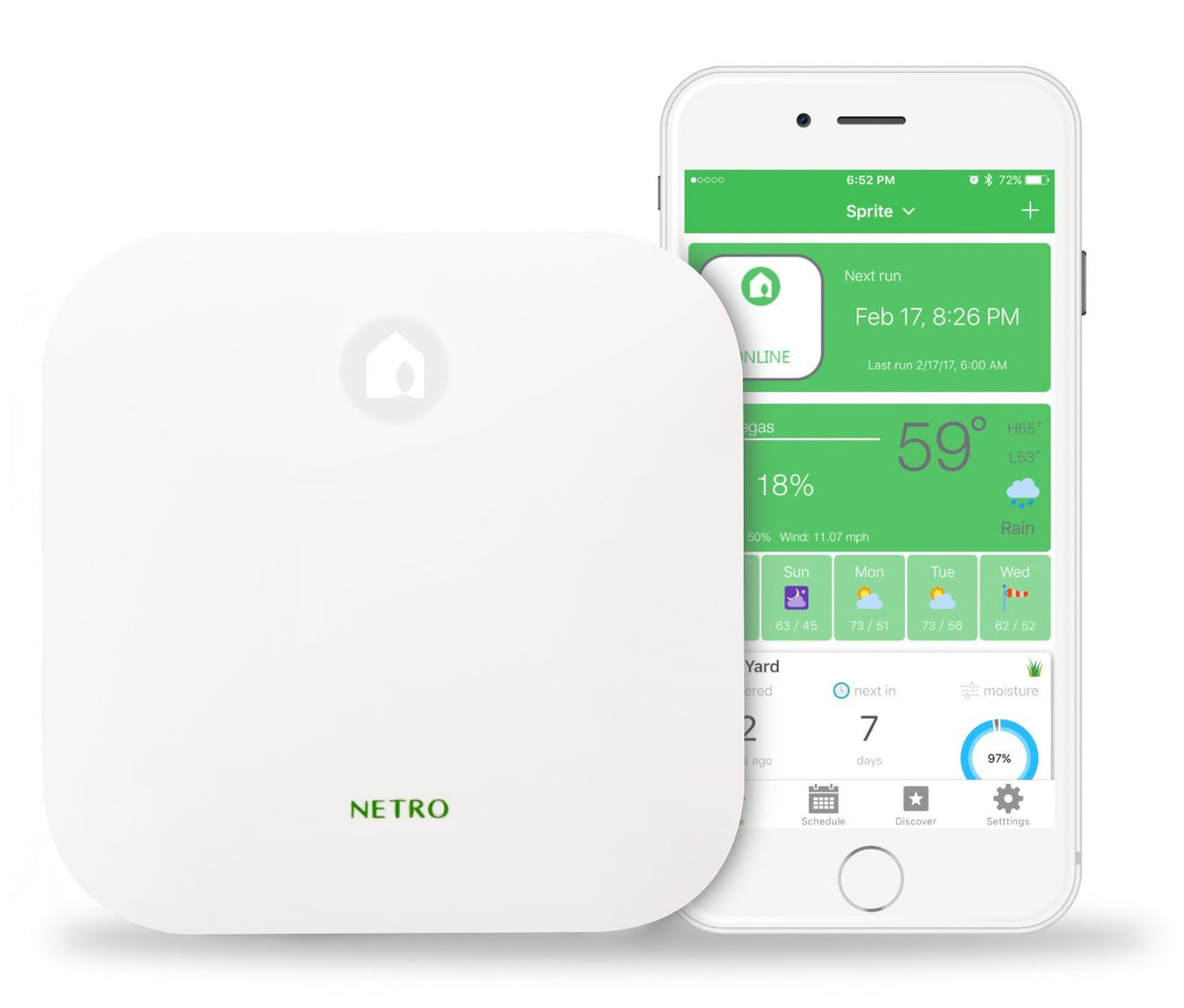Sprite 6 Zone Smart Sprinkler Controller for Lawn 2.4G WiFi