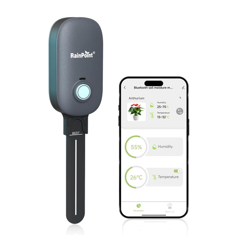 2027 New Version Bluetooth Soil Moisture Meter & Air Temp