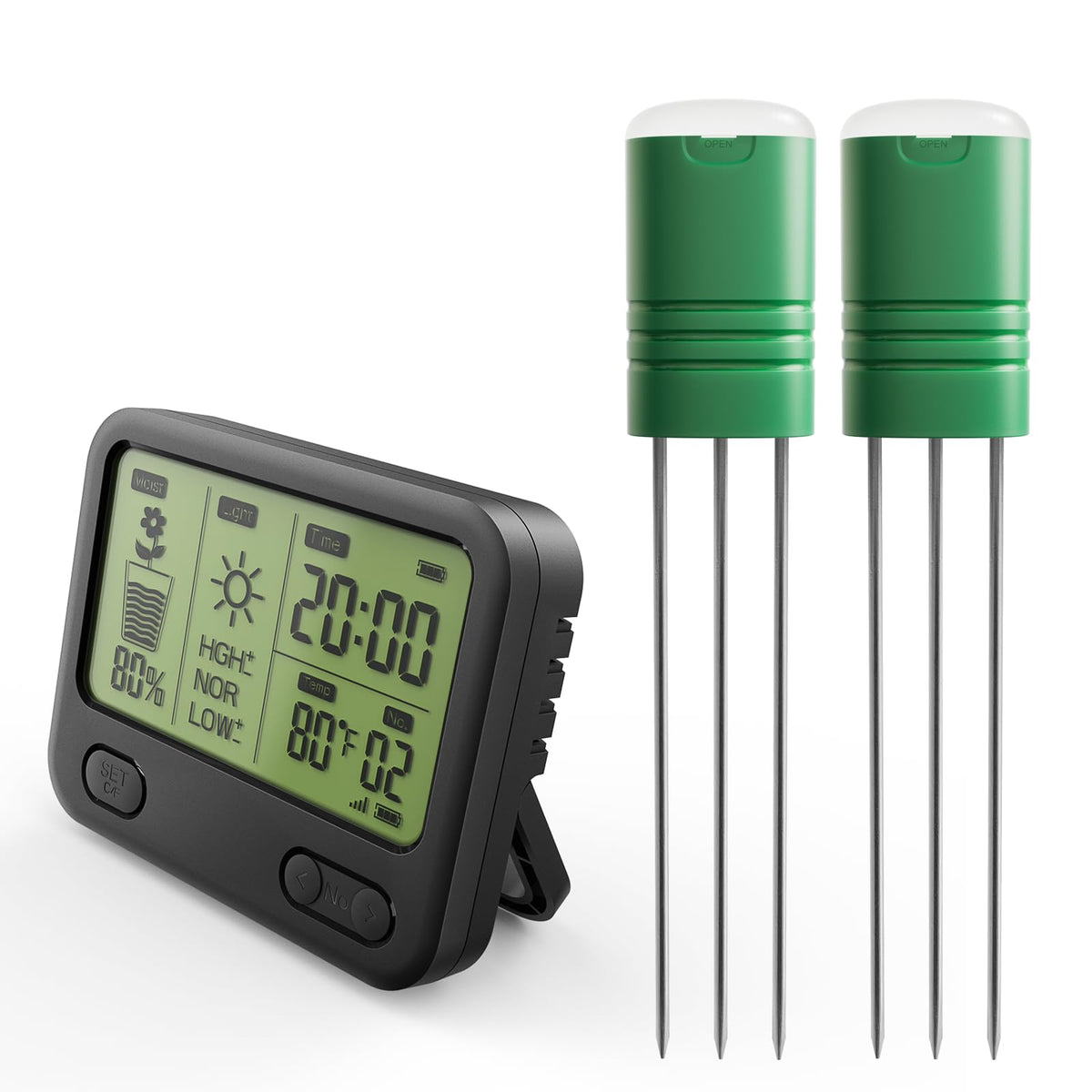 Wireless Soil Moisture Meter with LCD Receiver