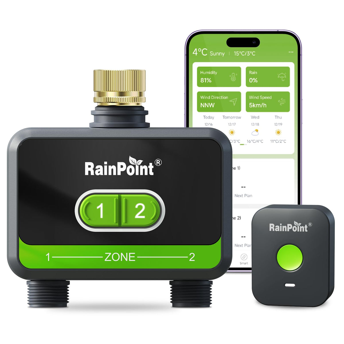 WiFi Water Timer for Garden Hose with Brass Inlet