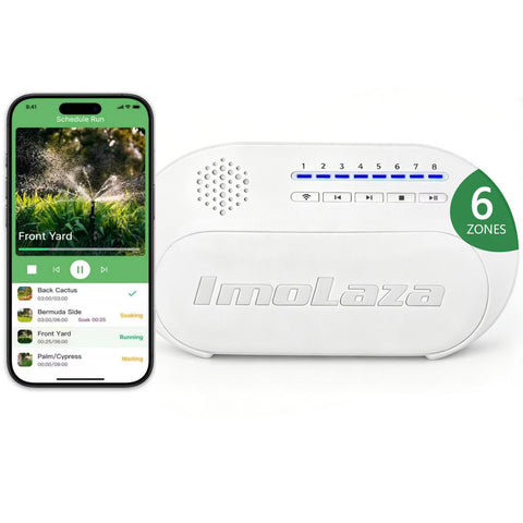 6-Zone Indoor Smart Sprinkler Controller