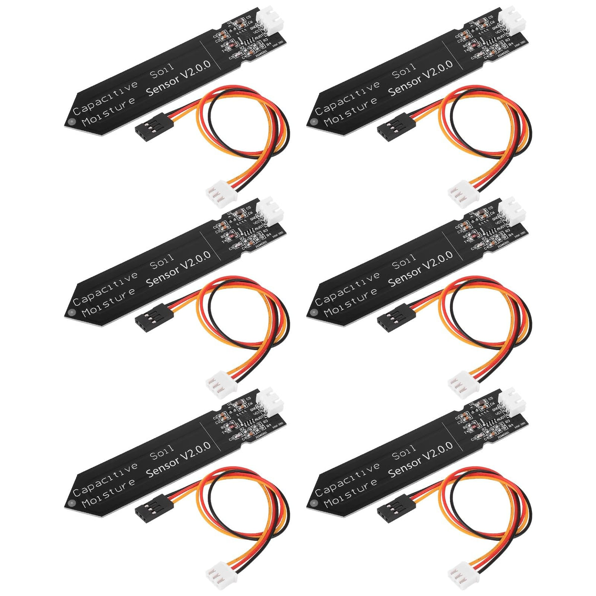 6PCS Updated Capacitive Soil Moisture Sensor