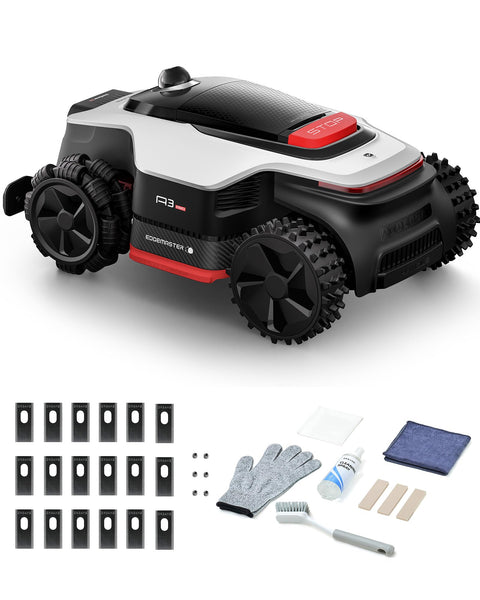 LiDAR Robot Lawn Mower A3 AWD 1000 + Cleaning Set+Blade Set
