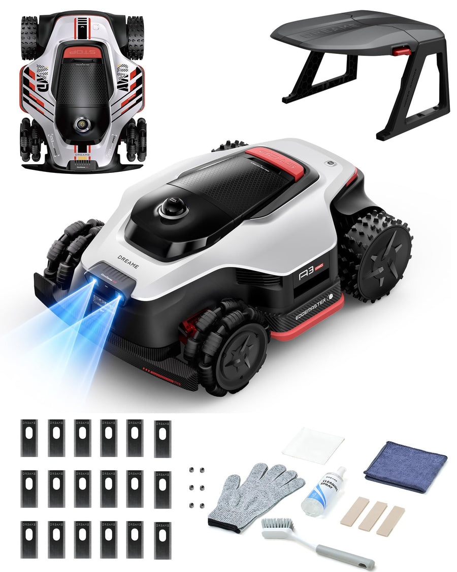 LiDAR Robot Lawn Mower A3 AWD Pro 2500 +Garage+ Cleaning