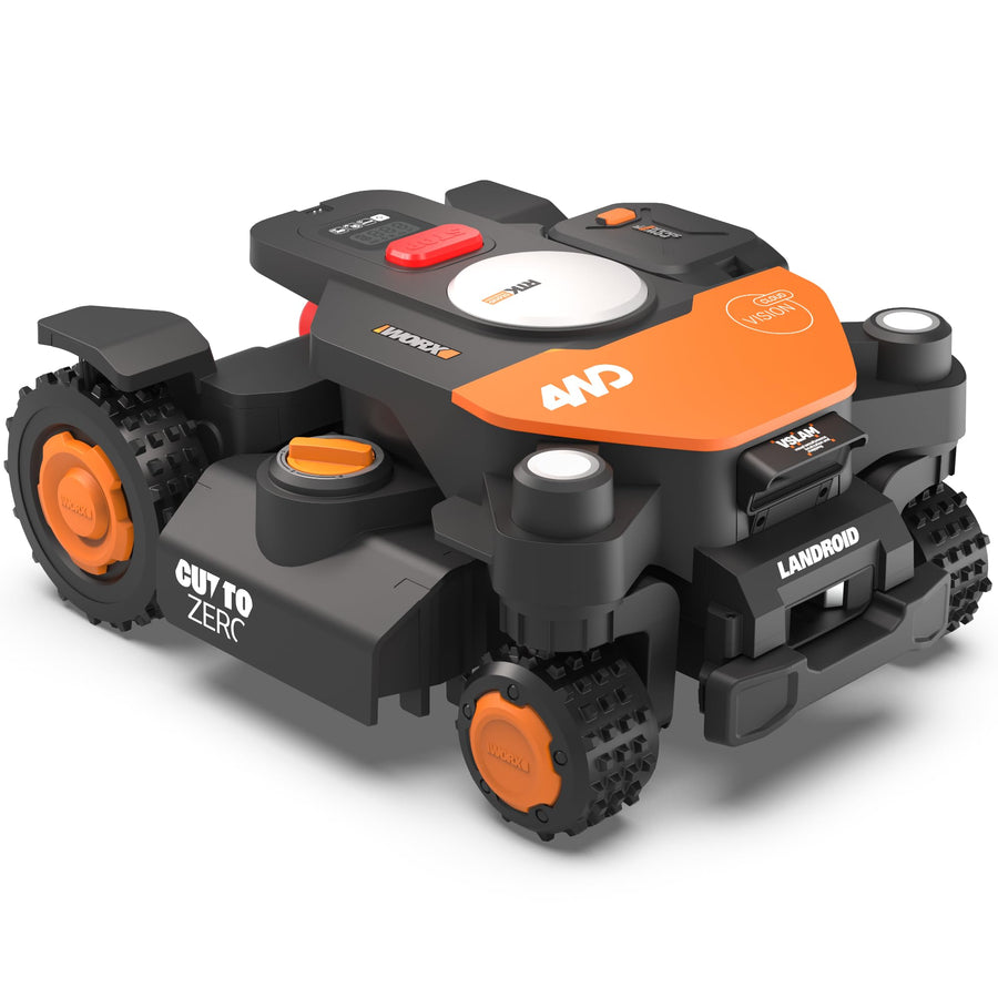Robot Lawn Mower 4WD for 1/2 Acre, No Perimeter Wire