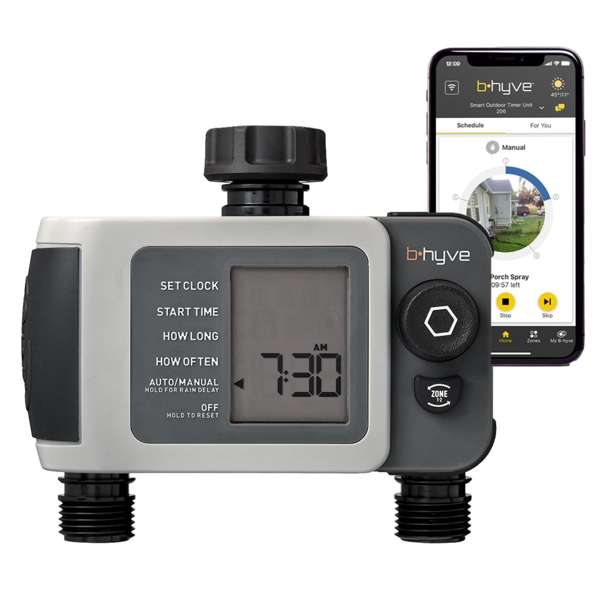 B-hyve XD 2-Port Smart Hose Watering Timer