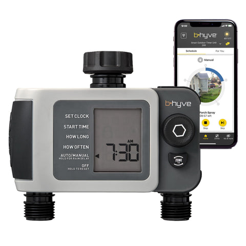 B-hyve XD 2-Port Smart Hose Watering Timer
