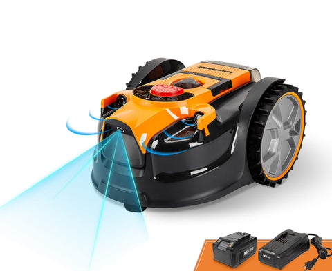 OcuMow Perimeter Wire Free Robot Lawn Mower Cuts Small