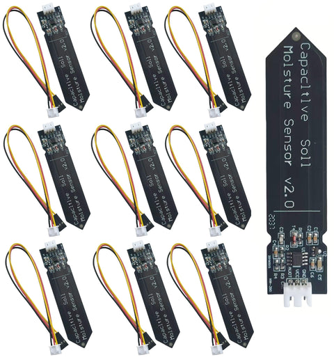 10Pcs 3.3V Capacitive Soil Moisture Sensor Module